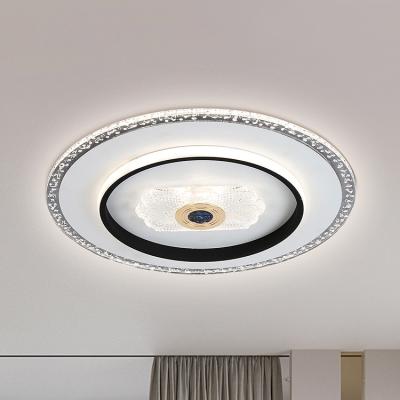 China Home Decoration Simple Design Outdoor Mounted Acrylic Nordic Iron Round Modern LED Lighting Ceiling Lamp for sale