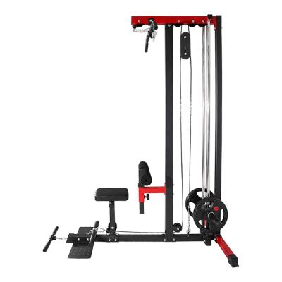 China Intensive Training Lower Limbs Gym Chest Shouler Workout Upper Lat Pull Down Lat Row Machine Cable Power Rack With Lat Pulley for sale