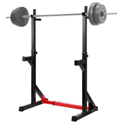 China Modern Multifunctional Adjustable Fitness Weightlifting Rack Barbell Rack Waist Rack Squat Press Bench Dip Station for sale