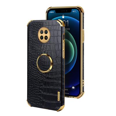 China Shockproof For Redmi Note 9T Crocodile Model Metal Ring Stand Shockproof Note 8 9 Pro Max Leather Case Note 9T Back Cover For Xiaomi Redmi for sale