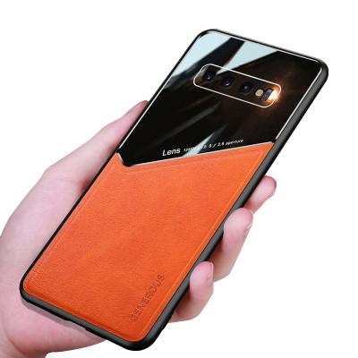 China Mirror Shockproof PC Leather Shell Fe S20 Note 20 Case Shockproof Coque For Samsung S21 Ultra For Samsung Galaxy S10 Plus Back Cover for sale