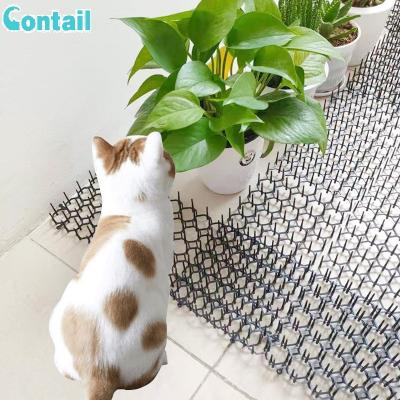 China Viable Garden Repellent Spike Mat, Outdoor Plastic Cat Dog Bird Repellent Spikes Indoor Plant Protection Mat for sale