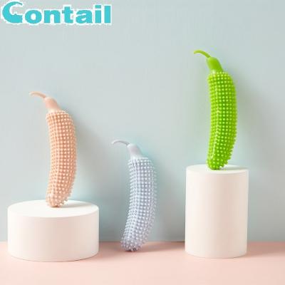 China 2021 Viable New Arrival Custom Green Cucumber Banana Shapes Molar Play Interactive Chew Toy Pet Dog Toys for sale