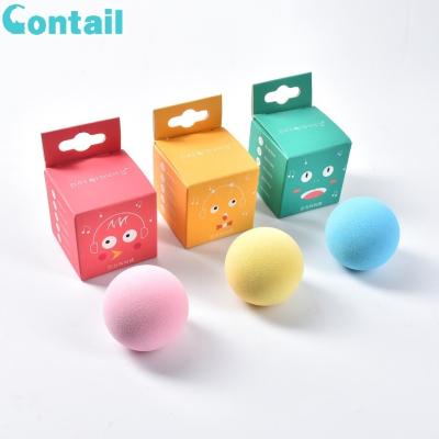 China Plush Cat Toy Viable Gravity Calls Ball Cat Toy Interactive Ball With Simulated Animal Sound for sale