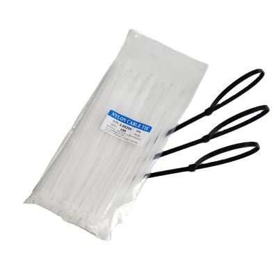 China Self-locking 3.6x200mm nylon cable ties zip tie for sale