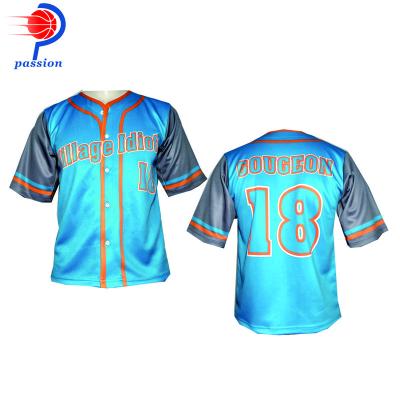 China Brand Breathable Teamwear Custom Spailkrete Your Own Design Print Shirts Baseball Tank Top Mens Blue Sublimation for sale