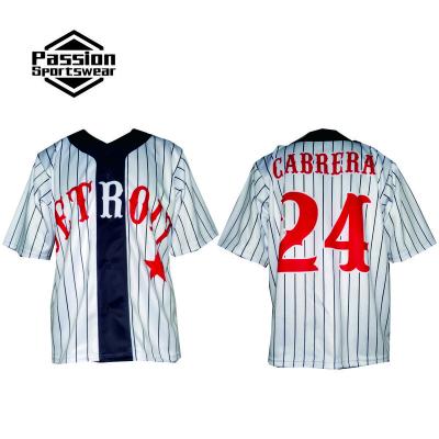 China Breathable Full Sublimation Printing Wholesale Team Baseball Tank Tops for sale