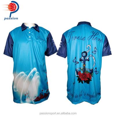 China Breathable Sublimation Printing Team Fishing Shirts for sale