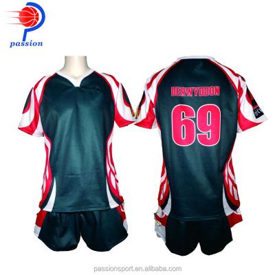 China Breathable Wholesale Custom Rugby Jerseys Rugby Team Uniforms for sale