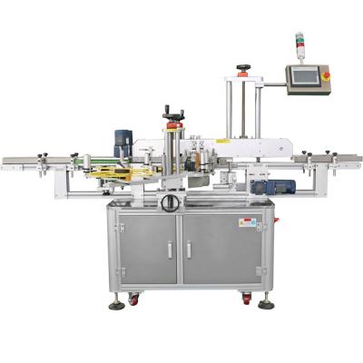 China Automatic Clothing Cardboard Box Double Side Corner Medicine Labeling Machine for sale