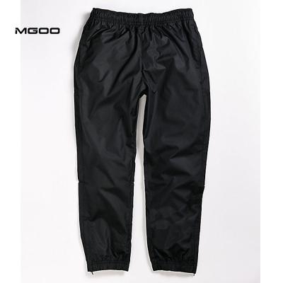 China Custom printed MGOO logo zipper edge carrot track pants MGOO polyester jogger anorak for sale