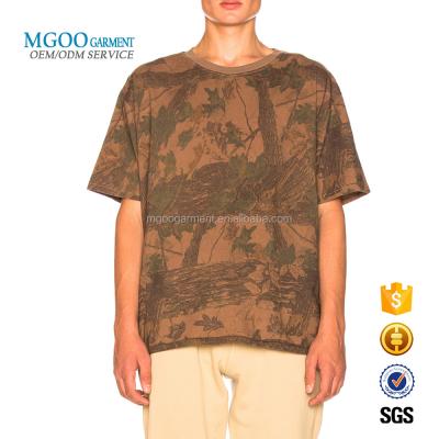 China MGOO Garment Men's Anti-Pilling Cotton Tank Top Tees Full Print Custom T-shirts Wholesale for sale