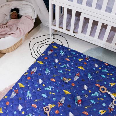 China Non-Toxic Customized Soft Cotton Baby Play Mat Floor Mat Baby Floor Play Mat for sale