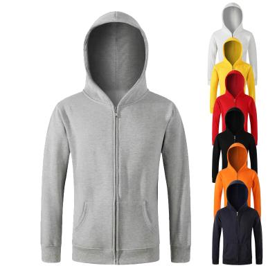 China Custom Anti-wrinkle Mens Fleece Hoodies and Sweatshirts Wholesale Full Zipper Embroidery Printing Unisex Hoodies for sale