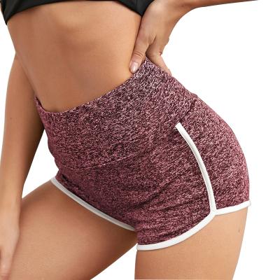 China Running exercise shorts crack! crack! sustainable custom women's soft stretchy butt for sale