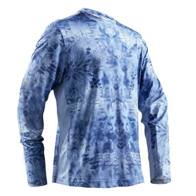 China Men Anti-UV Fishing Shirts Sheath Long Quick Dry Customize Upf50 Sublimation Printed Fishingwear for sale