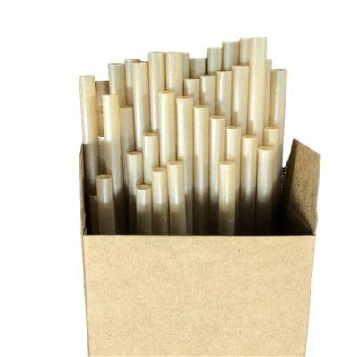 China Disposable Biodegradable Natural Sugar Cane Drinking Straw for sale