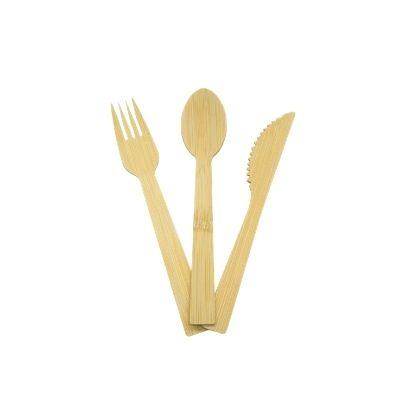 China High Quality Disposable Wholesale Toddlers Wooden Spoon And Fork Food Tray Set/Child Baby Cartoon Bamboo Cutlery for sale