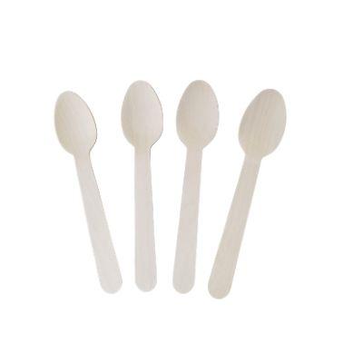 China Bulk Disposable Wholesale High Quality Compostable Disposable Packing Wooden Spoon for sale