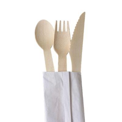 China Free Sample Cheap Wholesale Environmentally Friendly Disposable Cheese Cutlery Spoon Fork Wooden Stocked Knife for sale