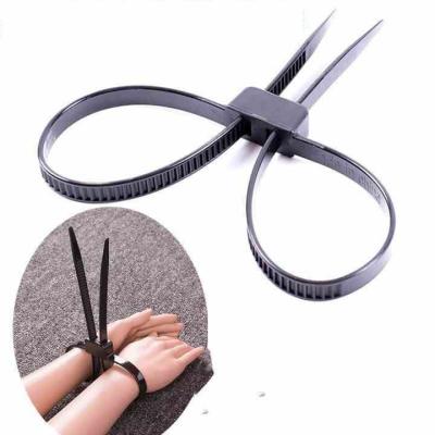 China : 12x700mm 27.5inch Premium Quality Handcuffs Eco-friendly Self-locking Plastic Nylon Cable Ties for sale