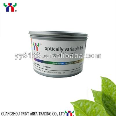 China F2 Purple Red to Green Optical Ink, Optical Variable Ink for Screen Printing for sale