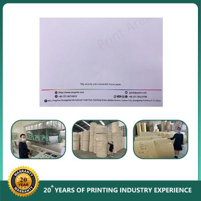 China Custom 75%cotton 25%%linen security thread paper, security watermark paper for sale