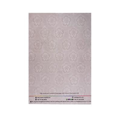 China Ceres 140g security paper with beautiful black watermark for sale