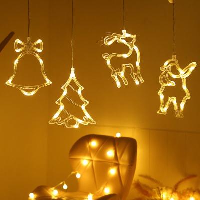 China Creative 3d Dresser Hanging Led Decoration Lights Room Modeling Bedroom Holiday Lighting Layout Window Christmas Lights for sale