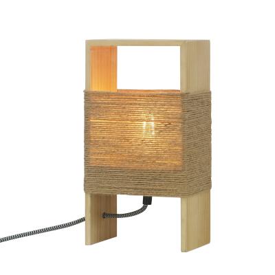 China Hot Sale Desk Lamparas Design Decoration Nordic Modern Led Bedroom Bedside Smart Wooden Table Lamp Dresser for sale