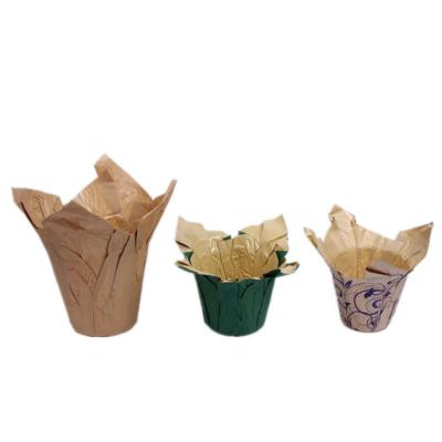 China Europe Style New Printed Flowerpot Cover Coated Waterproof Potted Garden Flowers Paper OPP Plastic Flowerpot Packaging Bags for sale