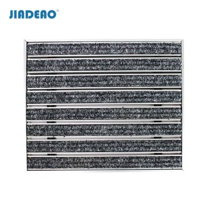 China NEW Washable Dust Collection Mats Hotel Entrance Outdoor Aluminum Alloy Metal Recessed Mats for sale