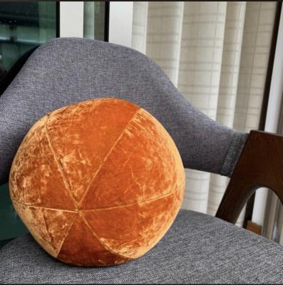 China Anti-static Ball Cushion Manufacturers Cushions Pillow Spherical Soft Nordic Style Velvet Carving Luxury Bedroom Sofa Decoration Cushion for sale