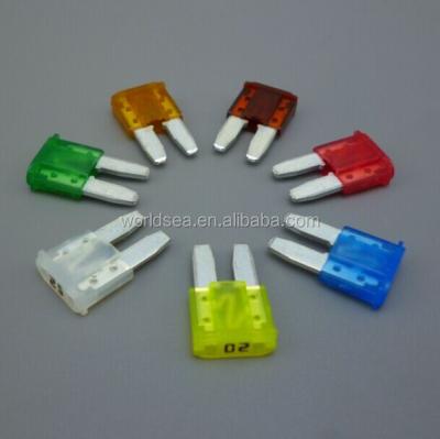 China 8mm mini automotive auto fuse 5A 7.5A 10A 15A 20A 25A 30A micro2 blade for sale