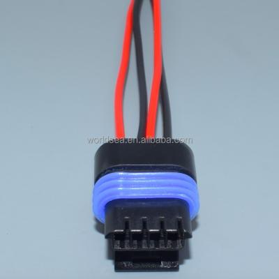 China Waterproof 4 Pin / Way Automotive Sensor Female Auto Plug Connector Wiring Housing For Buick 12162190 for sale