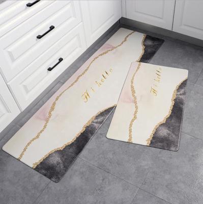 China Washable Waterproof Custom Printed Floor Mat Anti Slip Anti Fatigue Kitchen Mat Cover for sale