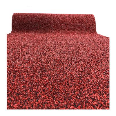 China Free Sample Modern Outside Door Mat PP Grass Polypropypene Plastic Dust Remove Mat Welcome Foot Mats Roll Clean Shoes for sale