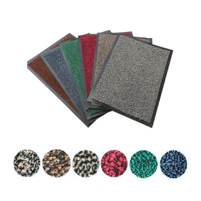 China Surface Entrance Super Absorbent Corrosion Resistant PVC Backed Cut Pile Polypropylene Mat for sale