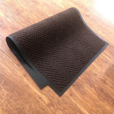 China Washable Outdoor Durable Clean Foot Mat Heavy Duty Front Entrance Home Entrance Door Entrance Mat Rug for sale