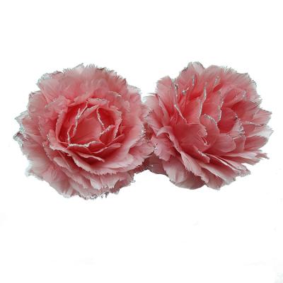 China Glitter Feather Flower Ball Foam Feather Wedding Decoration Clip Wedding Party Home Ornaments for sale