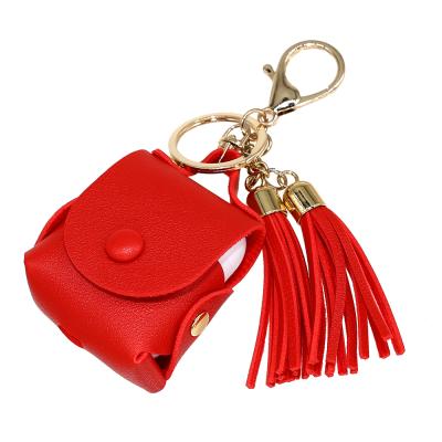 China Soft Harmless Material Custom Wireless Earphone Cases For 1/2, TWS Earbuds High End Leather Accessories With Tassel for sale