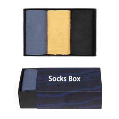 China Recycled Materials Recyclable Design For Mass Customization Custom Box With Lid For Socks Storage for sale