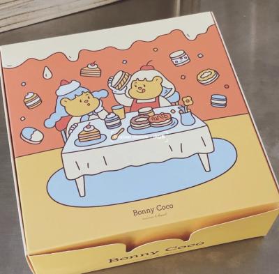 China Promotional Materials Manufacturers Custom Cost-effective Cartoon Recycled Pizza Packaging Takeout Box for sale