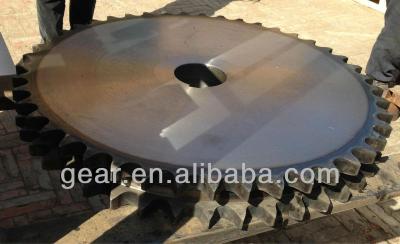 China Large industrial steel duplex chain sprocket 200a asa standard steel c45 material for sale