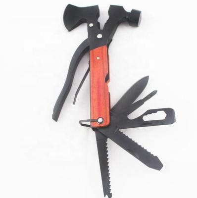 China Portable Safety Hammer All In One Tools Hatchet Ax Safety Hammer Multitool Survival Hammer for sale