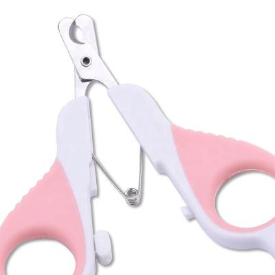 China PP+2CR13 2020 Pet Supplies Nail Scissors Stainless Steel Professional Pet Cat Nail Scissors for sale