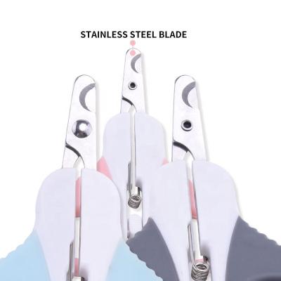 China PP+2CR13 2021 Pet Supplies Nail Scissors Stainless Steel Professional Pet Cat Nail Scissors for sale