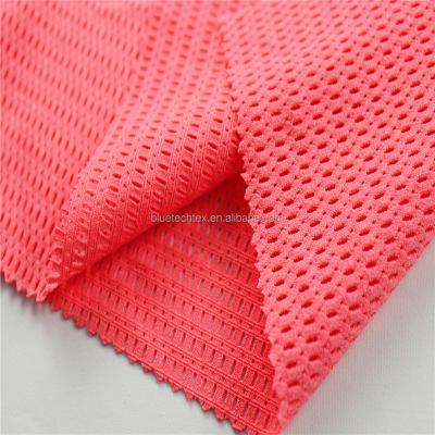 China Anti Pill spandex cation double color mesh fabric for sale