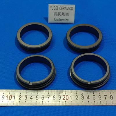 China Anillos de sellado mecánico de carburo de silicio negro con mayor resistencia y resistencia a la corrosión en venta