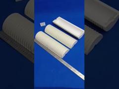 Density 99% Al2O3 Alumina Ceramic Half Tubes For Harsh Environments